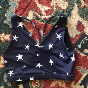 NWT Onzie STAR Crossover Bra S/M